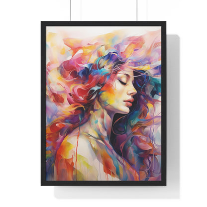 Premium, Framed, Vertical, Artwork, Poster, Femininity, Ethereal, Elegance, Divine, Unique, Custom, Abstract, Beauty, Women, Strength, Art