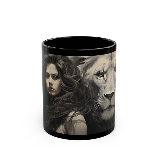 Leo Mug, Zodiac Mug, Lion Mug, Zodiac Sign Mug, Artistic Leo Mug, Horoscope Mug, Leo Strong Mug, Space Mug, Celestial Mug