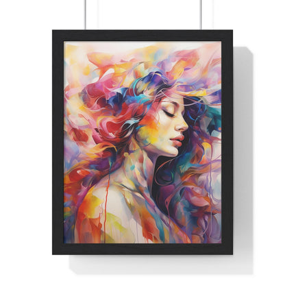 Premium, Framed, Vertical, Artwork, Poster, Femininity, Ethereal, Elegance, Divine, Unique, Custom, Abstract, Beauty, Women, Strength, Art