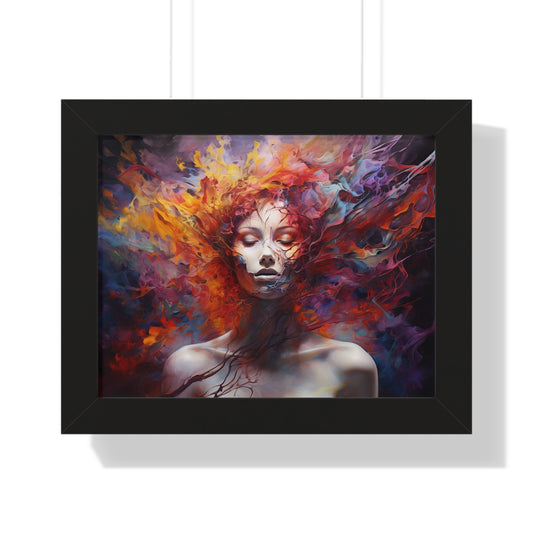 Framed Poster, Art, A.I Inspired Theme, Abstract art, Home Decor, Decoration, Custom, Unique Design, Artwork with deep perspective