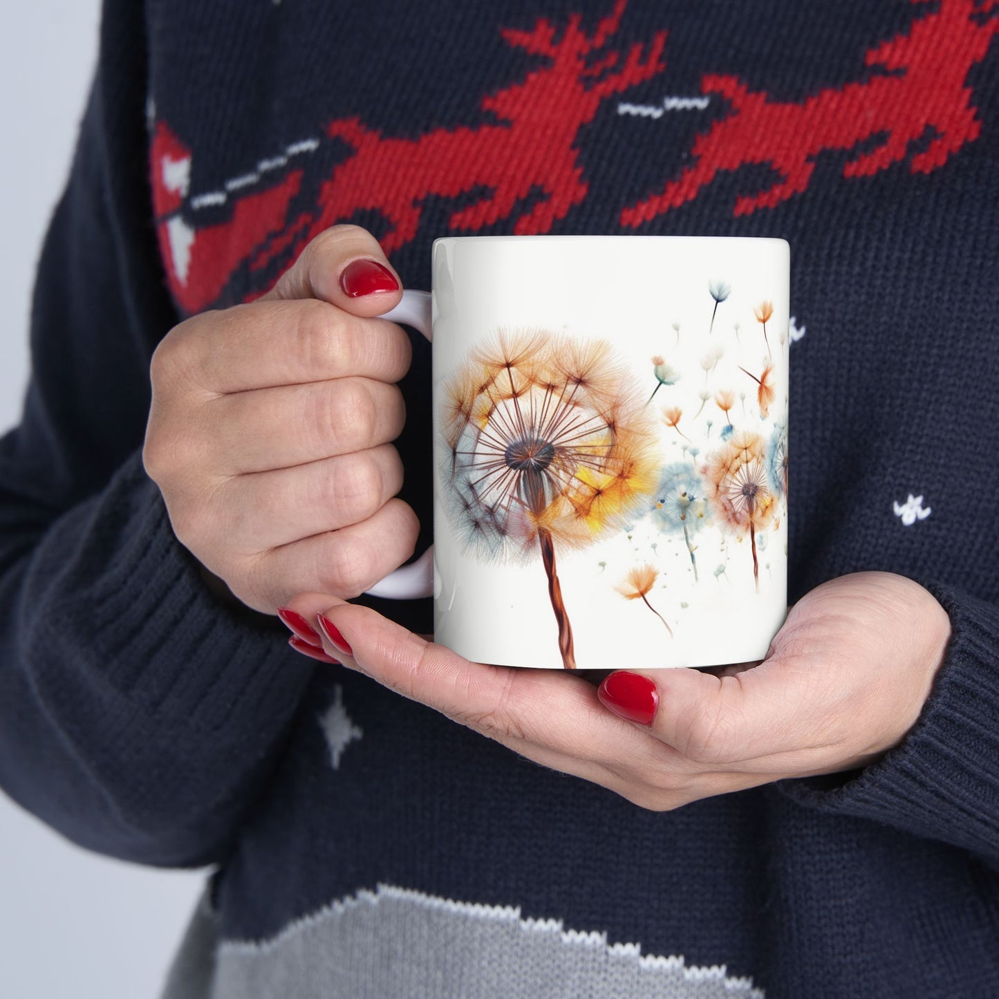 Whimsical Wishes: Custom Dandelion Mug 11oz