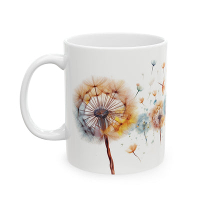 Whimsical Wishes: Custom Dandelion Mug 11oz