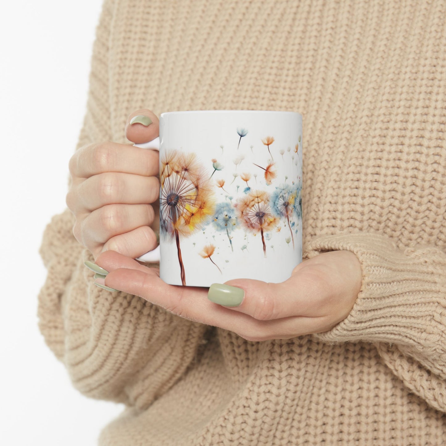 Whimsical Wishes: Custom Dandelion Mug 11oz