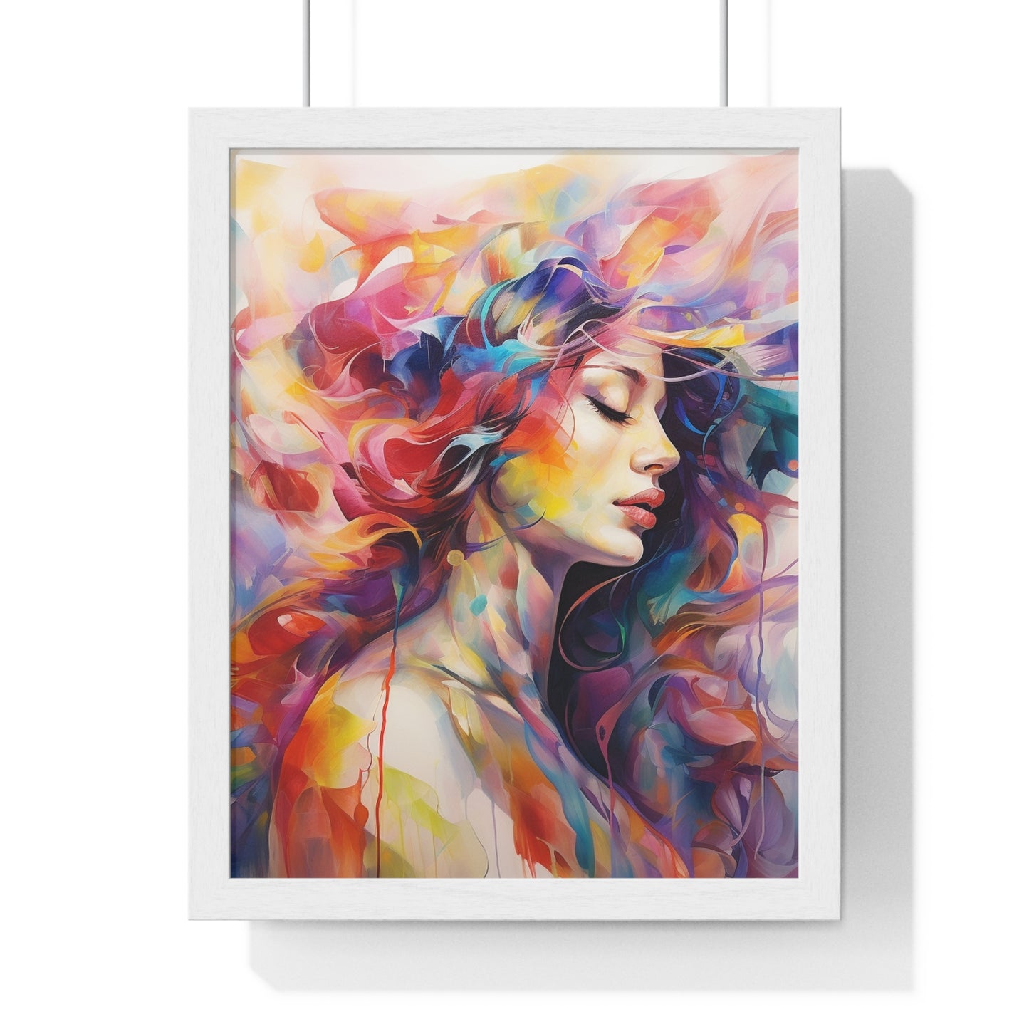 Premium, Framed, Vertical, Artwork, Poster, Femininity, Ethereal, Elegance, Divine, Unique, Custom, Abstract, Beauty, Women, Strength, Art