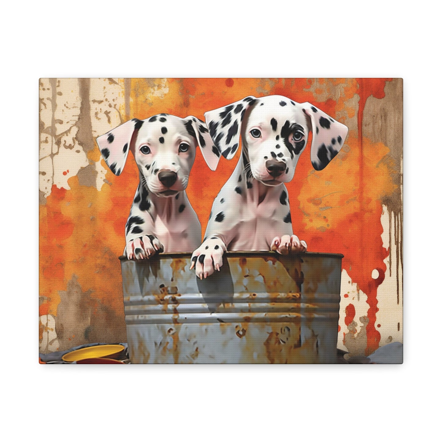 Canvas Abstract Art Wall Art Home decoration Custom Design Dalmatians Puppies Dog Lovers