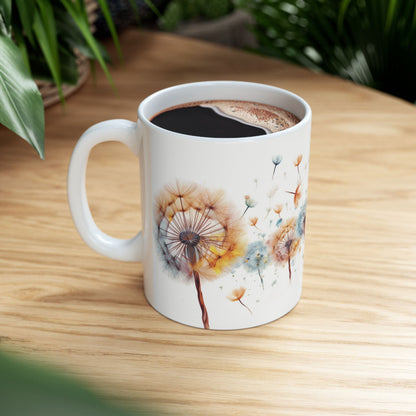 Whimsical Wishes: Custom Dandelion Mug 11oz