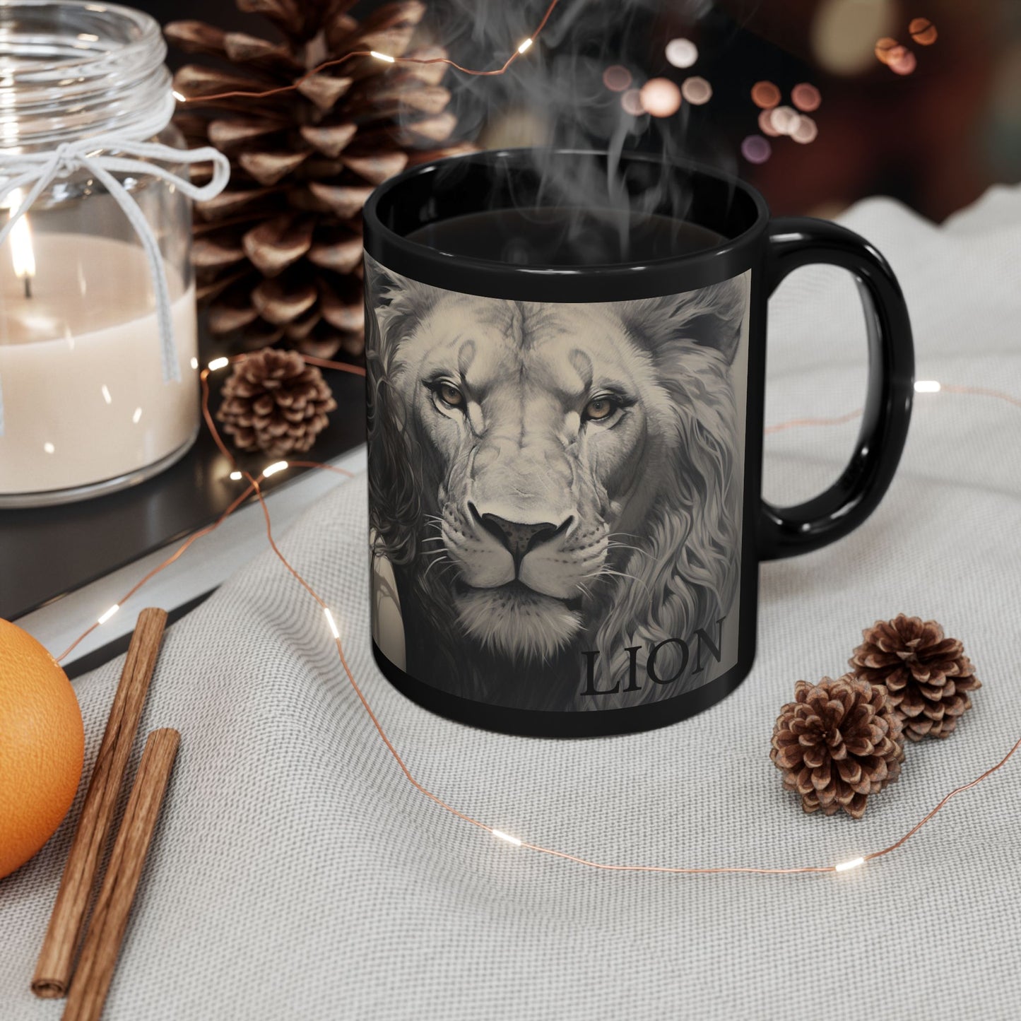 Leo Mug, Zodiac Mug, Lion Mug, Zodiac Sign Mug, Artistic Leo Mug, Horoscope Mug, Leo Strong Mug, Space Mug, Celestial Mug