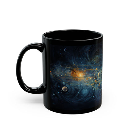 Galaxy In Motion, 11oz Black Mug