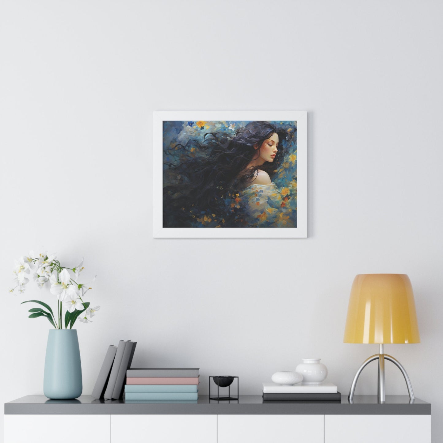 Ethereal Whispers – Framed Artwork for Elegant and Serene Home Decor