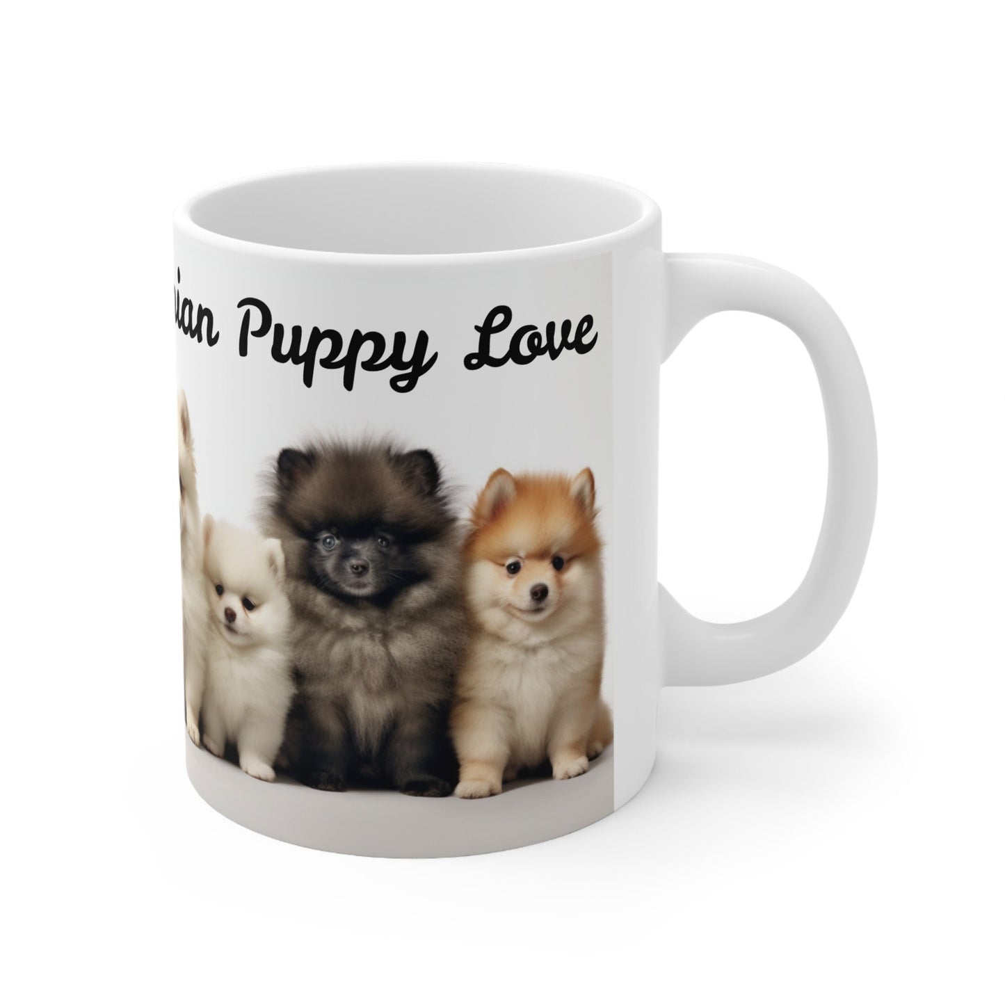 Pomeranian Puppies Ceramic Mug – Adorable Fluffy Delight