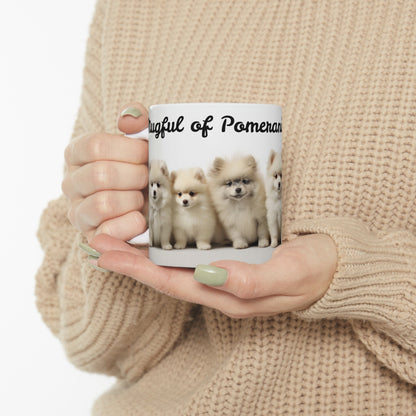 Pomeranian Puppies Ceramic Mug – Adorable Fluffy Delight