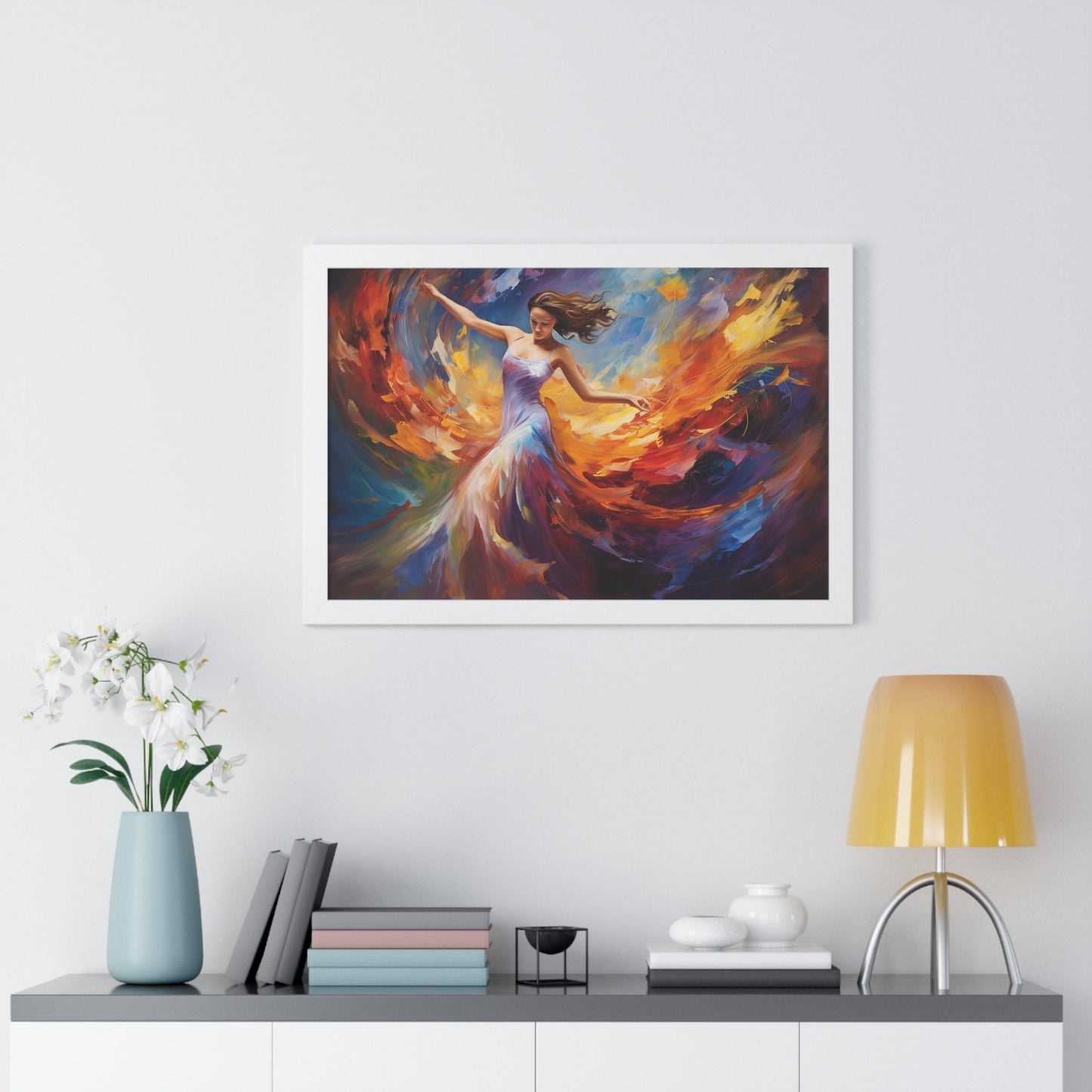 Flame of Passion – Bold and Vibrant Abstract Artwork