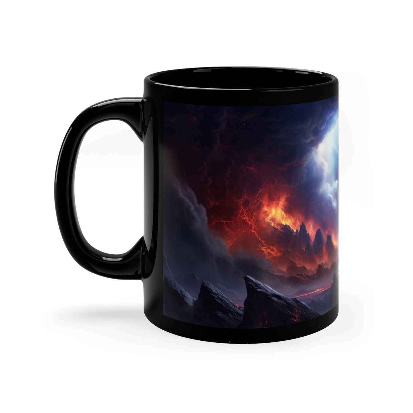 Cosmic Genesis: Witnessing the Birth of a Galaxy – Celestial Art Space Mug