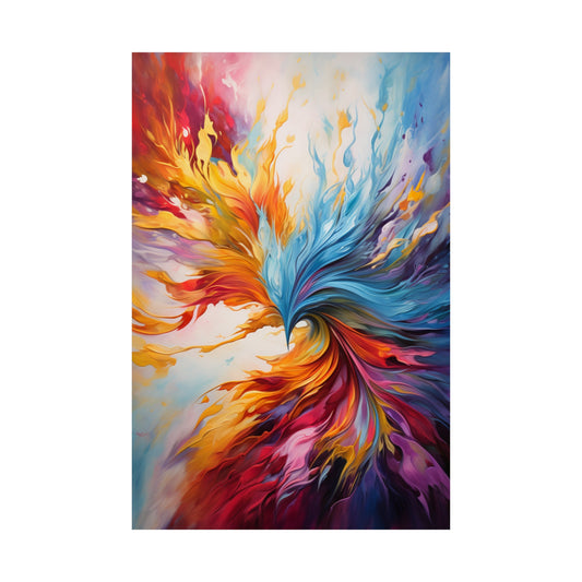 "Eternal Flow" Dynamic Abstract Art Print – Elegance in Motion