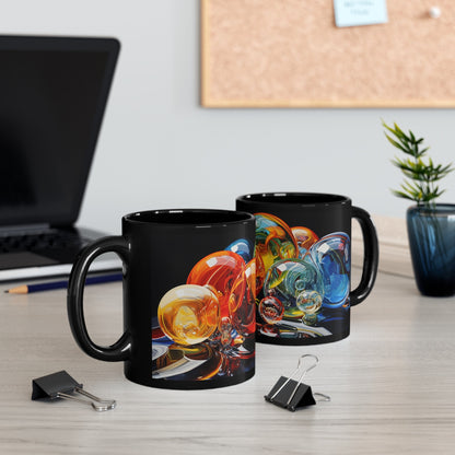 Colorful Bubble Mug – Custom Ceramic Coffee Cup with Abstract Design