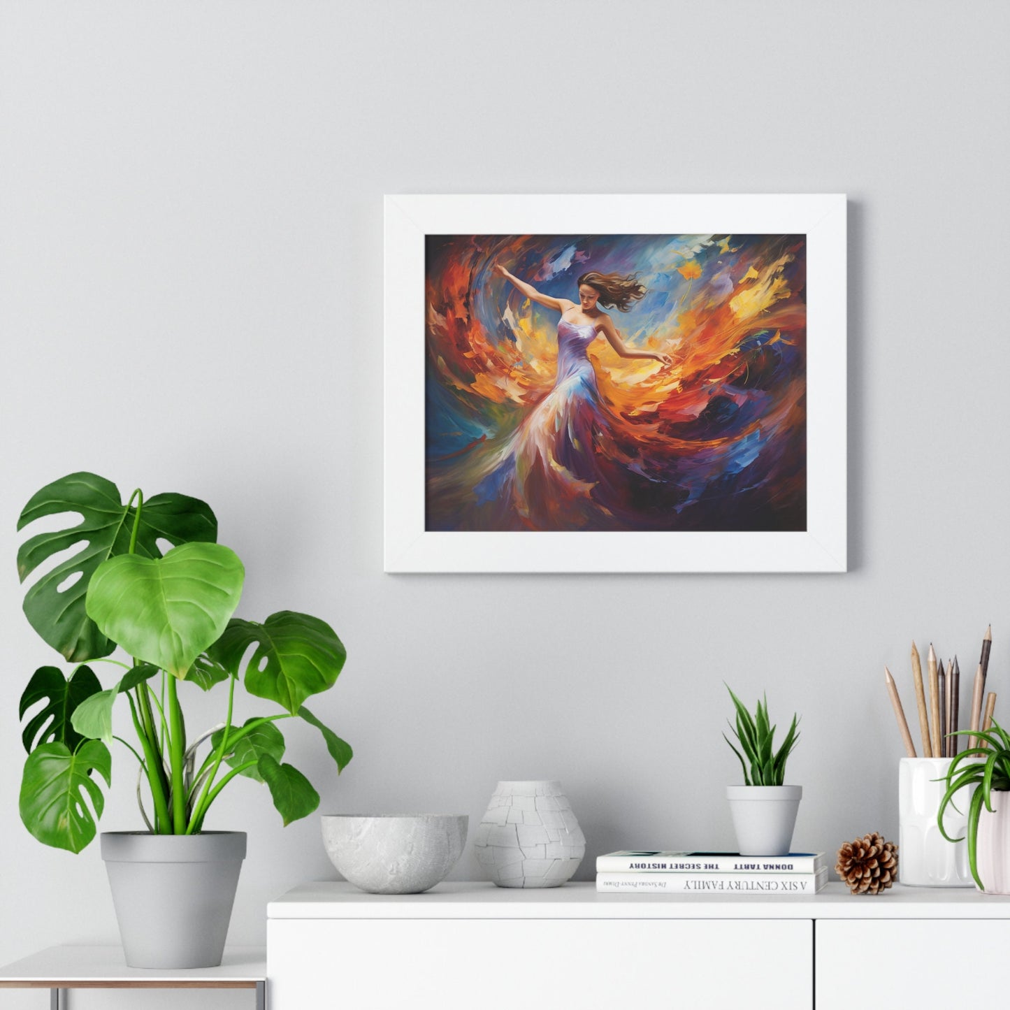 Flame of Passion – Bold and Vibrant Abstract Artwork