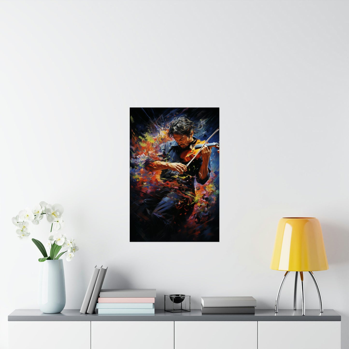 "Symphony of Strings: The Passion of Music" Violinist Art Print