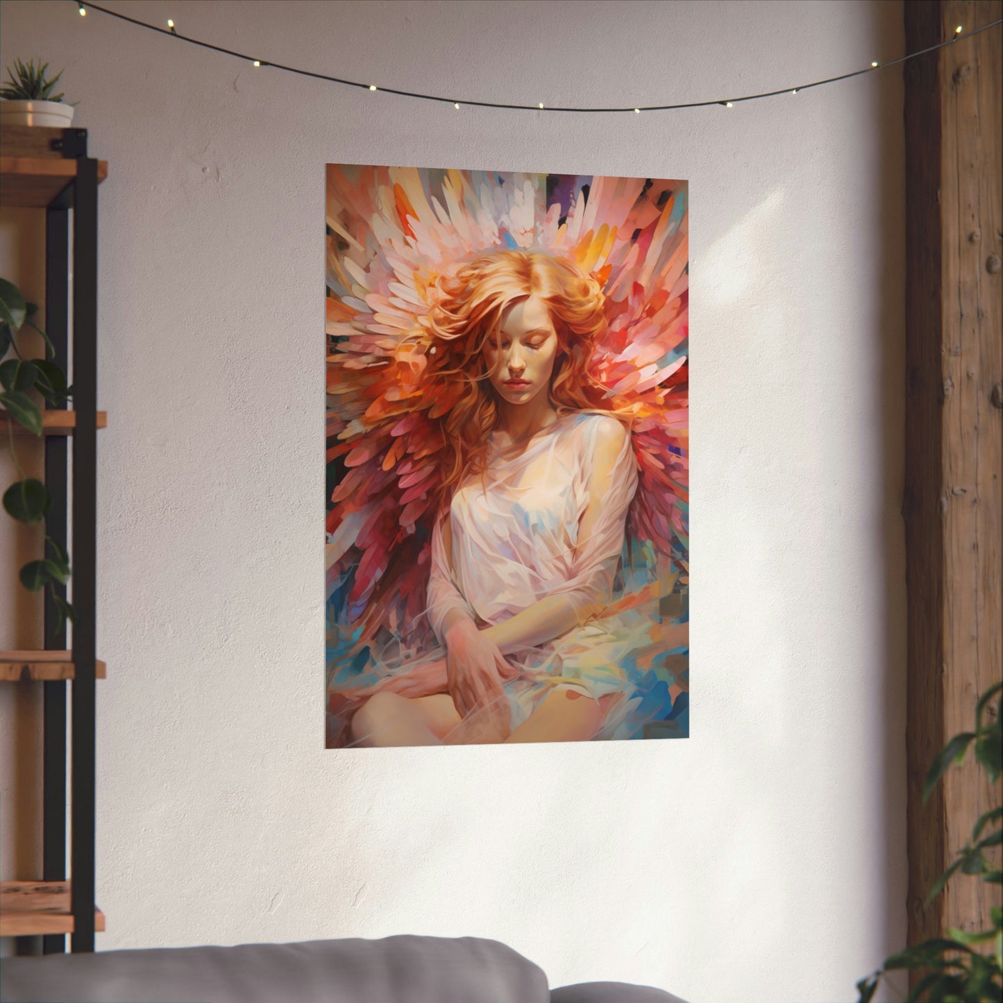 Wings of Radiance: A Celestial Elegance"Wings of Radiance" Celestial Fine Art Poster