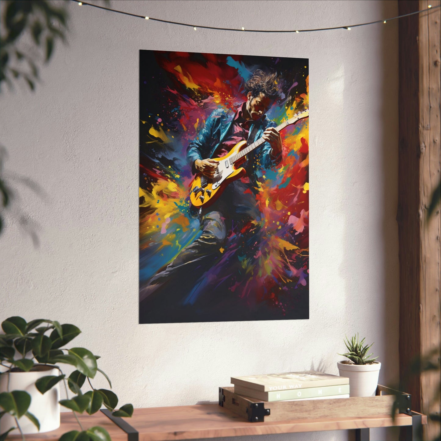 Echoes of Passion – Vibrant Music-Inspired Artwork