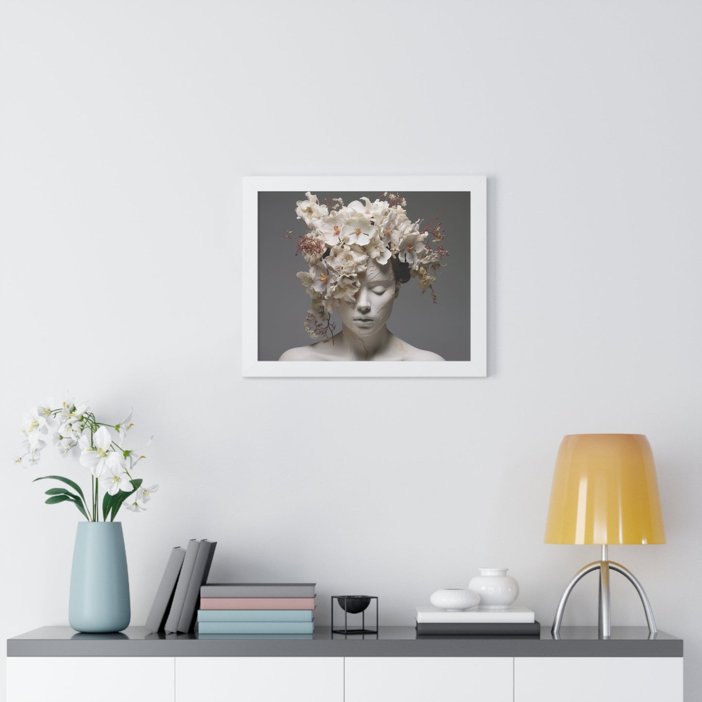 Blossom Reverie: A Fusion of Nature and Elegance – Framed Artwork