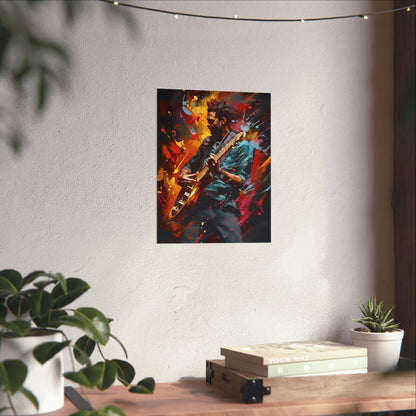 "Resonance in Motion" Vibrant Sound and Energy Art Print