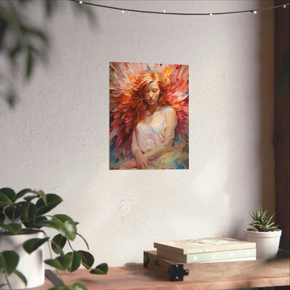 Wings of Radiance: A Celestial Elegance"Wings of Radiance" Celestial Fine Art Poster