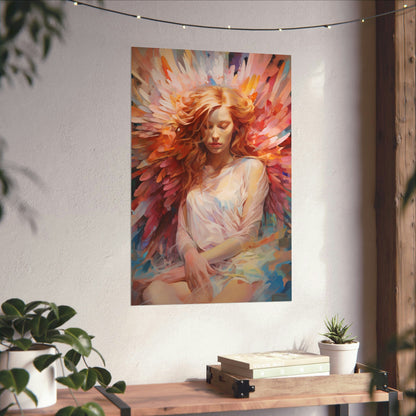 Wings of Radiance: A Celestial Elegance"Wings of Radiance" Celestial Fine Art Poster