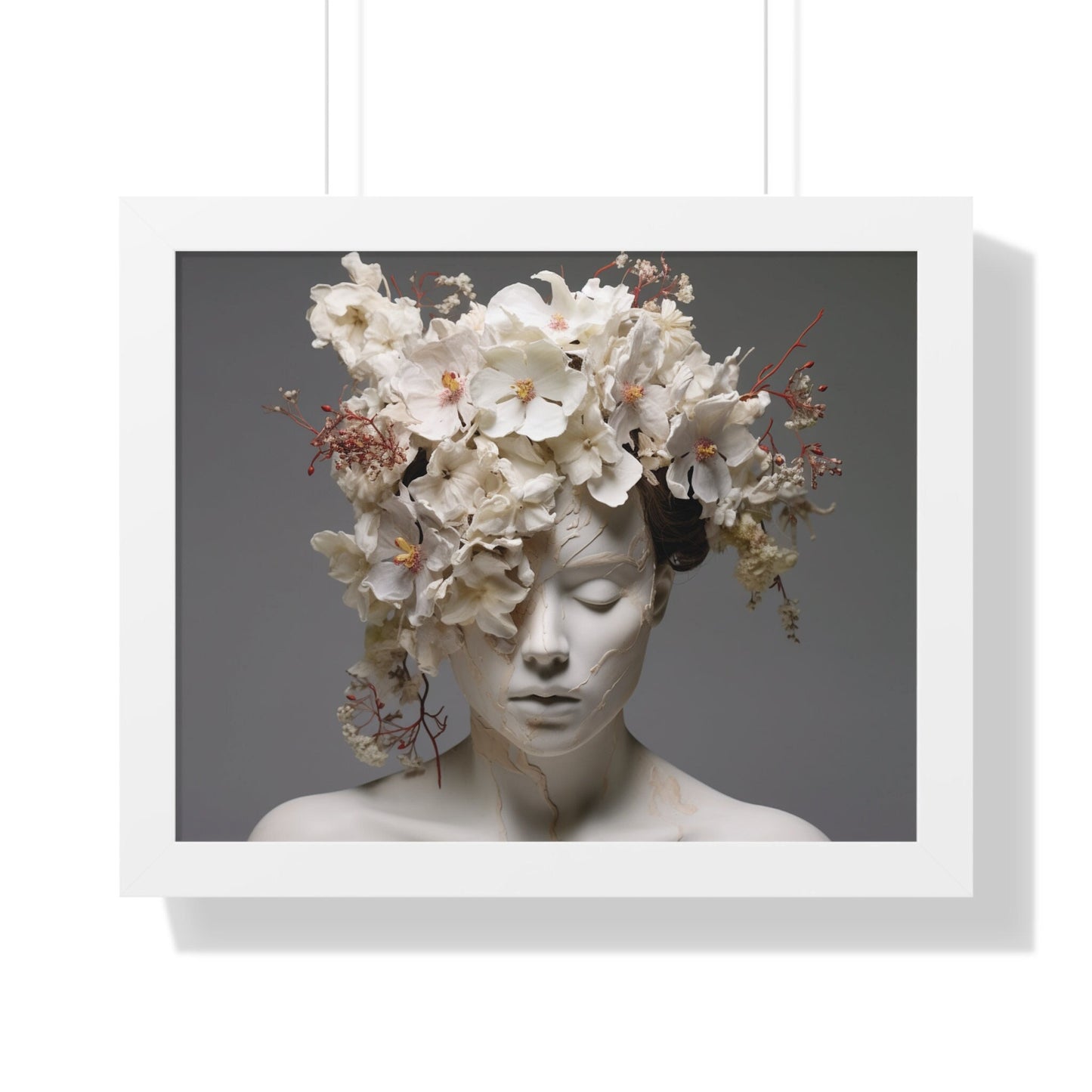 Blossom Reverie: A Fusion of Nature and Elegance – Framed Artwork