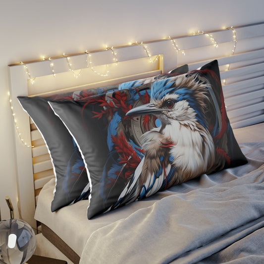 "Avian Symphony" Ultra-Realistic Feathered Bliss Art Pillow