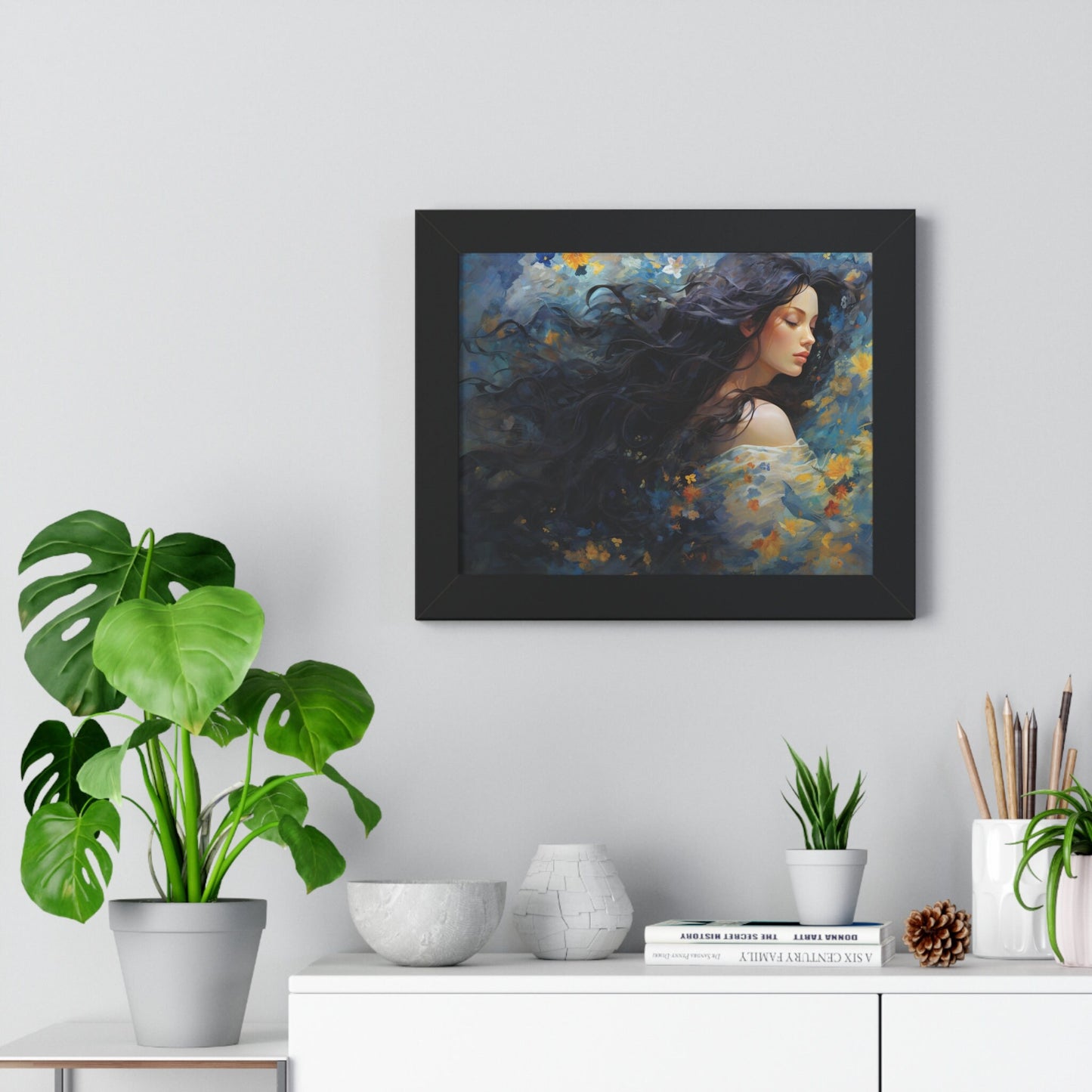 Ethereal Whispers – Framed Artwork for Elegant and Serene Home Decor