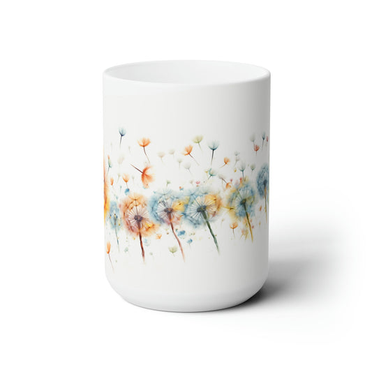 Whimsical Wishes: Custom Dandelion Mug – Sip the Magic of Nature