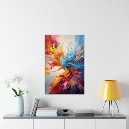 "Eternal Flow" Dynamic Abstract Art Print – Elegance in Motion