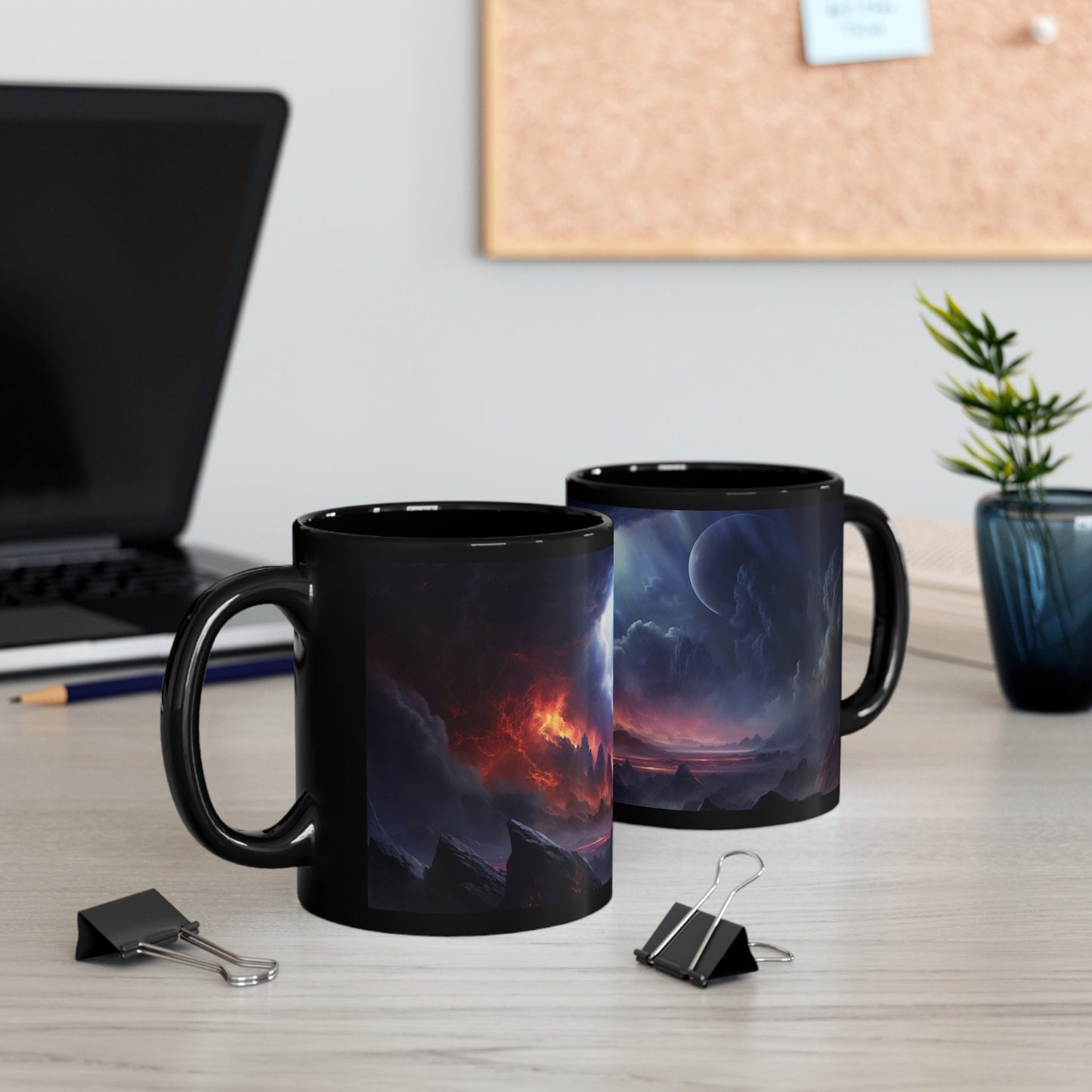 Cosmic Genesis: Witnessing the Birth of a Galaxy – Celestial Art Space Mug