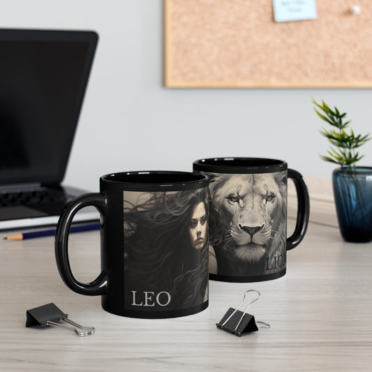 Leo Zodiac Astrology Mug – Lion Design for Horoscope Lovers & Celestial Gifts