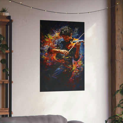 "Symphony of Strings: The Passion of Music" Violinist Art Print