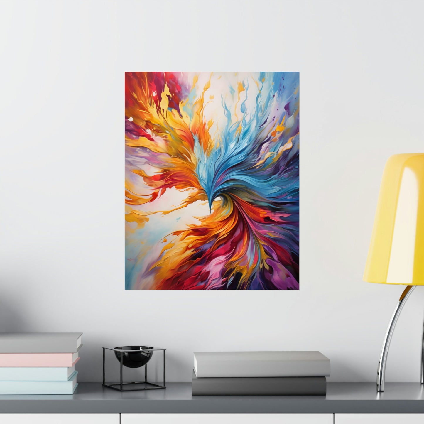 "Eternal Flow" Dynamic Abstract Art Print – Elegance in Motion