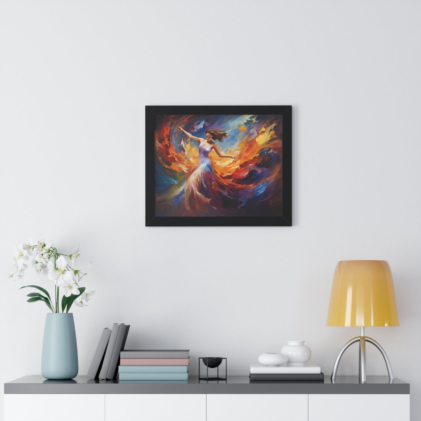 Flame of Passion – Bold and Vibrant Abstract Artwork