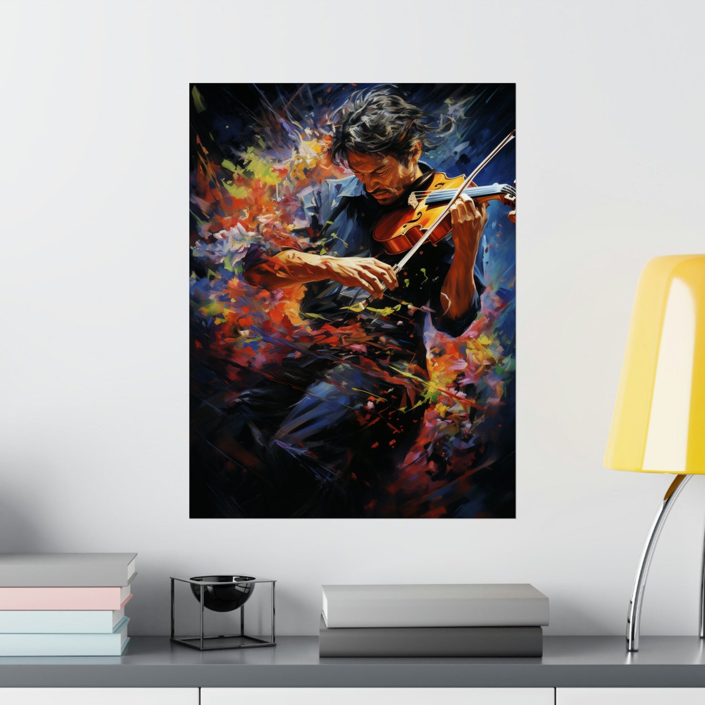 "Symphony of Strings: The Passion of Music" Violinist Art Print