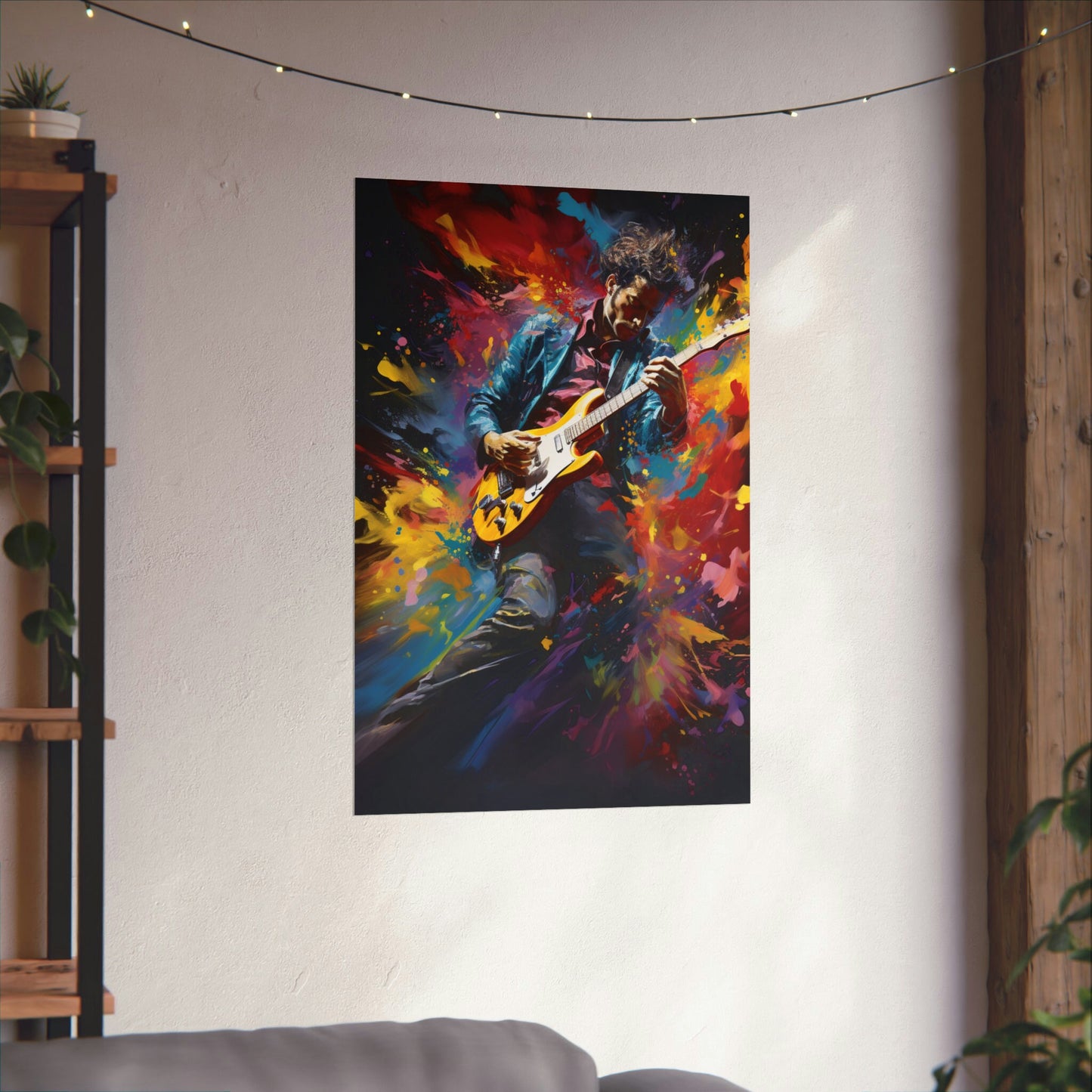 Echoes of Passion – Vibrant Music-Inspired Artwork