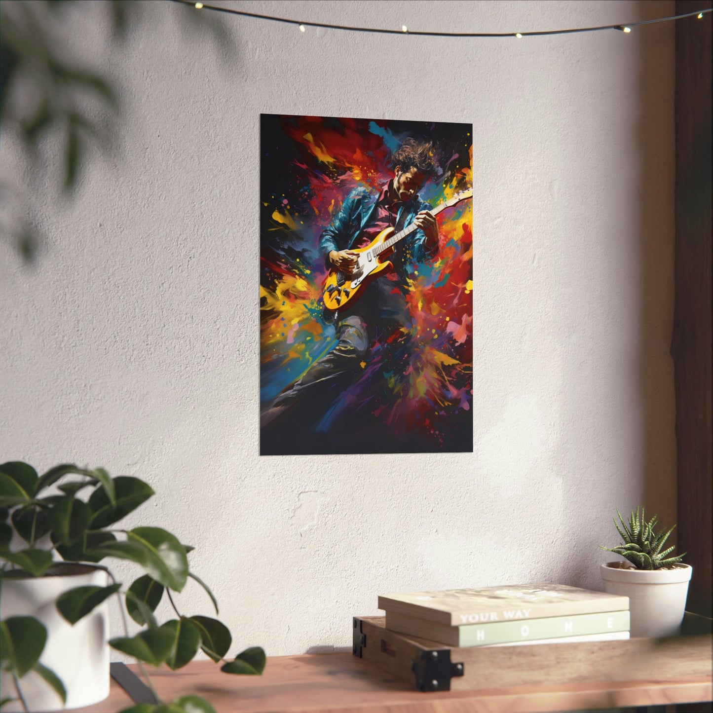 Echoes of Passion – Vibrant Music-Inspired Artwork