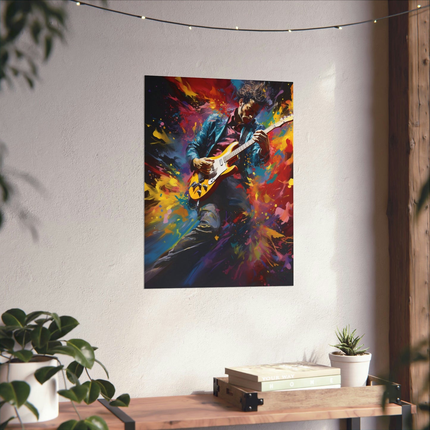 Echoes of Passion – Vibrant Music-Inspired Artwork