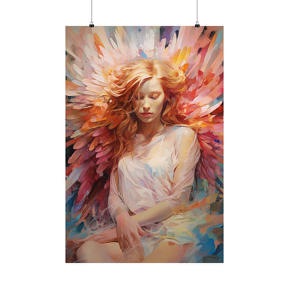 Wings of Radiance: A Celestial Elegance"Wings of Radiance" Celestial Fine Art Poster