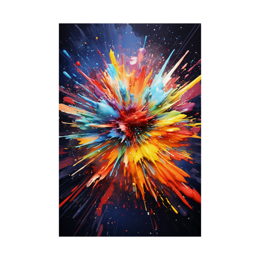 Burst of Radiance – Vibrant Artwork Celebrating Creativity and Passion