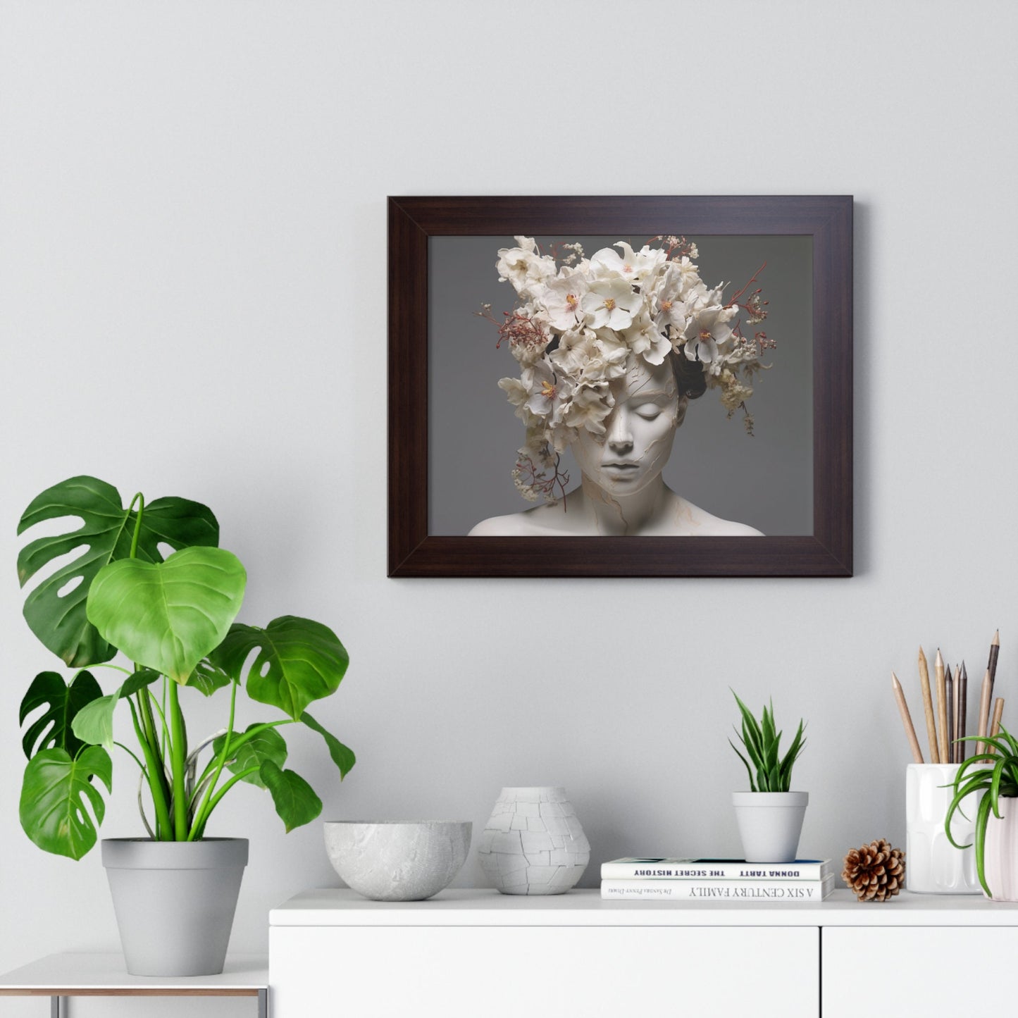 Blossom Reverie: A Fusion of Nature and Elegance – Framed Artwork