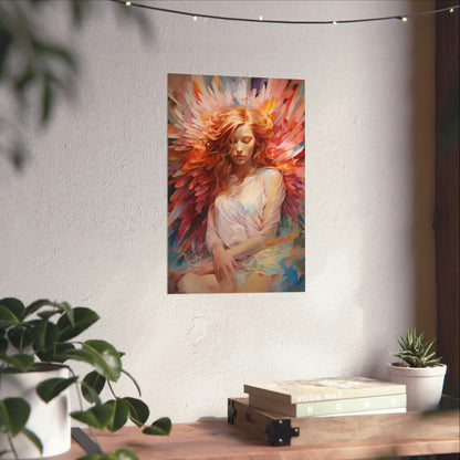 Wings of Radiance: A Celestial Elegance"Wings of Radiance" Celestial Fine Art Poster