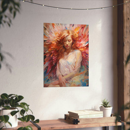 Wings of Radiance: A Celestial Elegance"Wings of Radiance" Celestial Fine Art Poster