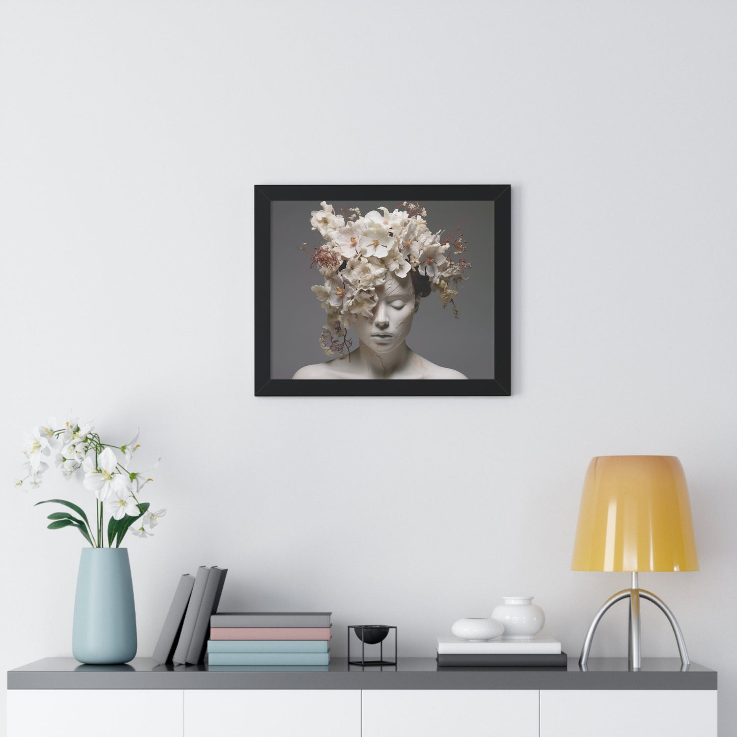 Blossom Reverie: A Fusion of Nature and Elegance – Framed Artwork