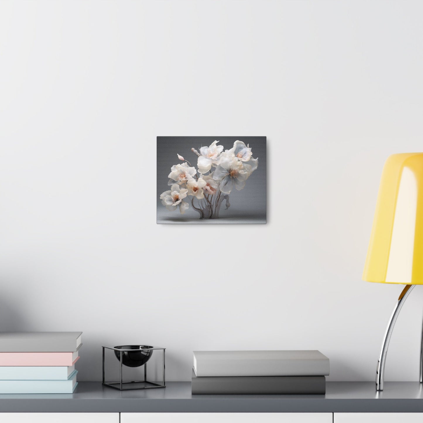 Blooming Serenity: Whispers of Spring – Elegant Floral Canvas Art