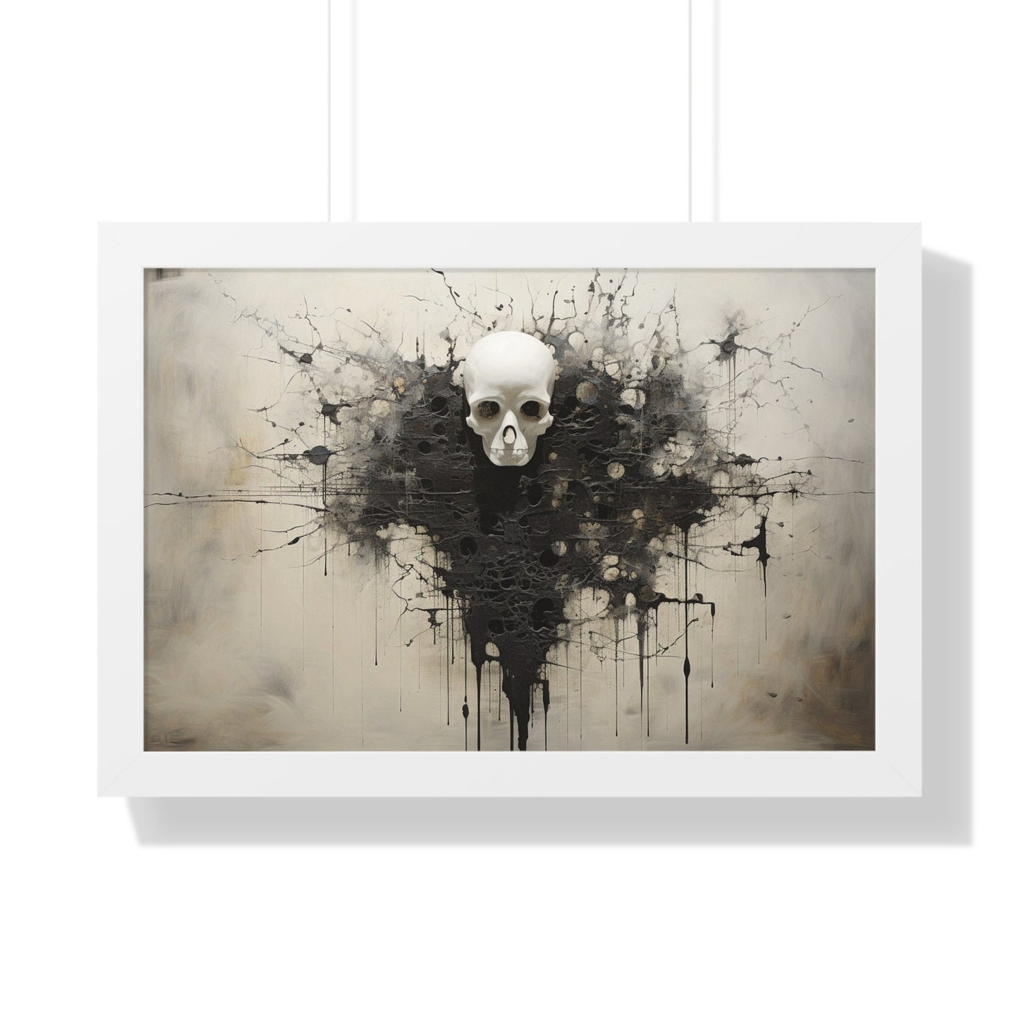 Echoes of Mortality – Abstract Skull Art for Thoughtful Reflection