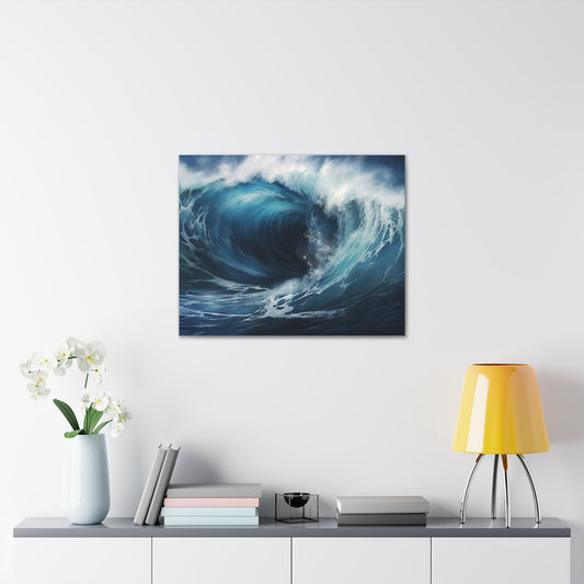 Ocean Wave Canvas Wall Art – Vibrant Beach and Sea Decor